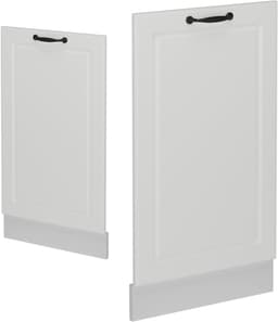Vaatwasserfrontpaneel Wit - Keukenfront Paneel - Keuken Integratie - Modern Landhuis Stijl - 45 cm Breed - Wit Landhuis — thumbnail 5