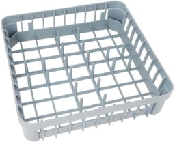 Vaatwasmand voor glazen - Glazenkorf Vaatwasser - Vaat Reinigen - 40 Houders - 400 x 400 x 110 mm - Grijs — thumbnail 3