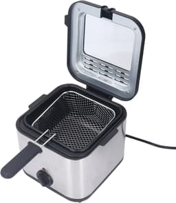 Elektrische Friteuse - Snelkookfriteuse - Familie Frituren - Instelbare Temperatuur - 25 Liter Capaciteit - Zilver — thumbnail 1