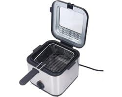 Elektrische Friteuse - Snelkookfriteuse - Familie Frituren - Instelbare Temperatuur - 25 Liter Capaciteit - Zilver
