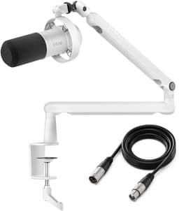 FIFINE T688W XLR - USB / XLR - Dynamische Microfoon - Met Boom Arm - Streaming - Podcasting - Gaming - Geschikt voor PS4 / PS5 / PC - Wit — thumbnail 1