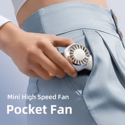 Handventilator, compact en elegant ontwerp, drie windsnelheden, krachtige draagbare miniventilator, ideaal voor buitenactiviteiten en reizen, miniventilator voor in je zak. — thumbnail 4