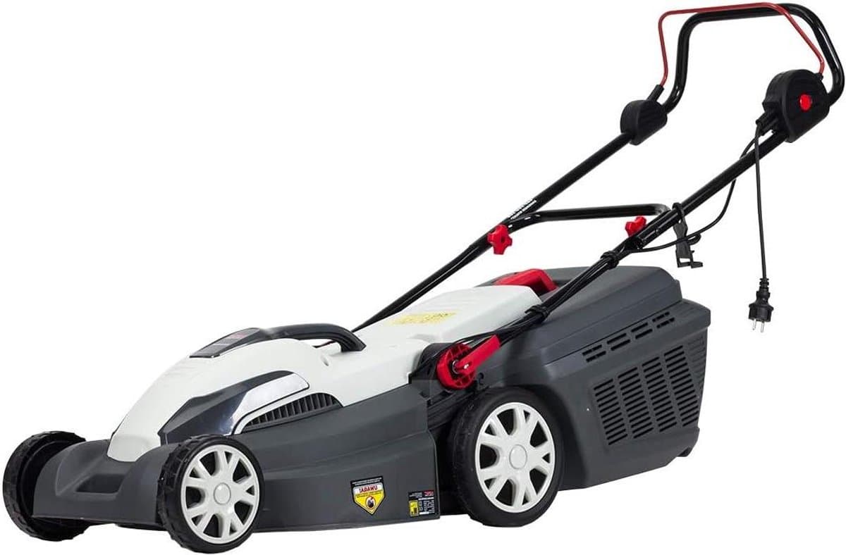 Elektrische Grasmaaier - Snoer Grasmaaier - Gazon Onderhoud - 11-Traps Hoogte Instelling - 42 cm Maaibreedte — afbeelding 1