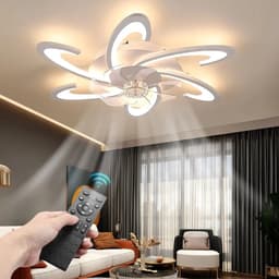 TamTrade Plafondventilator - Plafond ventilator met verlichting - LED - Dimbare verlichting - ABS-ventilatorbladen - 6 Snelheden — thumbnail 4