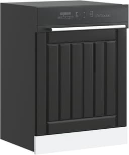 Afwasmachine Paneel - Vaatwasser Deurpaneel - Keuken Opwaarderen - Robuust Houtmateriaal - 60 x 67 cm - Zwart — thumbnail 5