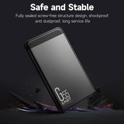 Externe Harde Schijf - Mobiele HDD - Bestanden Opslaan - Schokbestendig Metalen Behuizing - 500 GB - Zilver — thumbnail 5