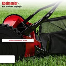 SVN® Grasmaaier handmatige – Grastrimmer Opvouwbaar – Handmaaier - Rood - 60cm x 50cm x 124cm — thumbnail 5