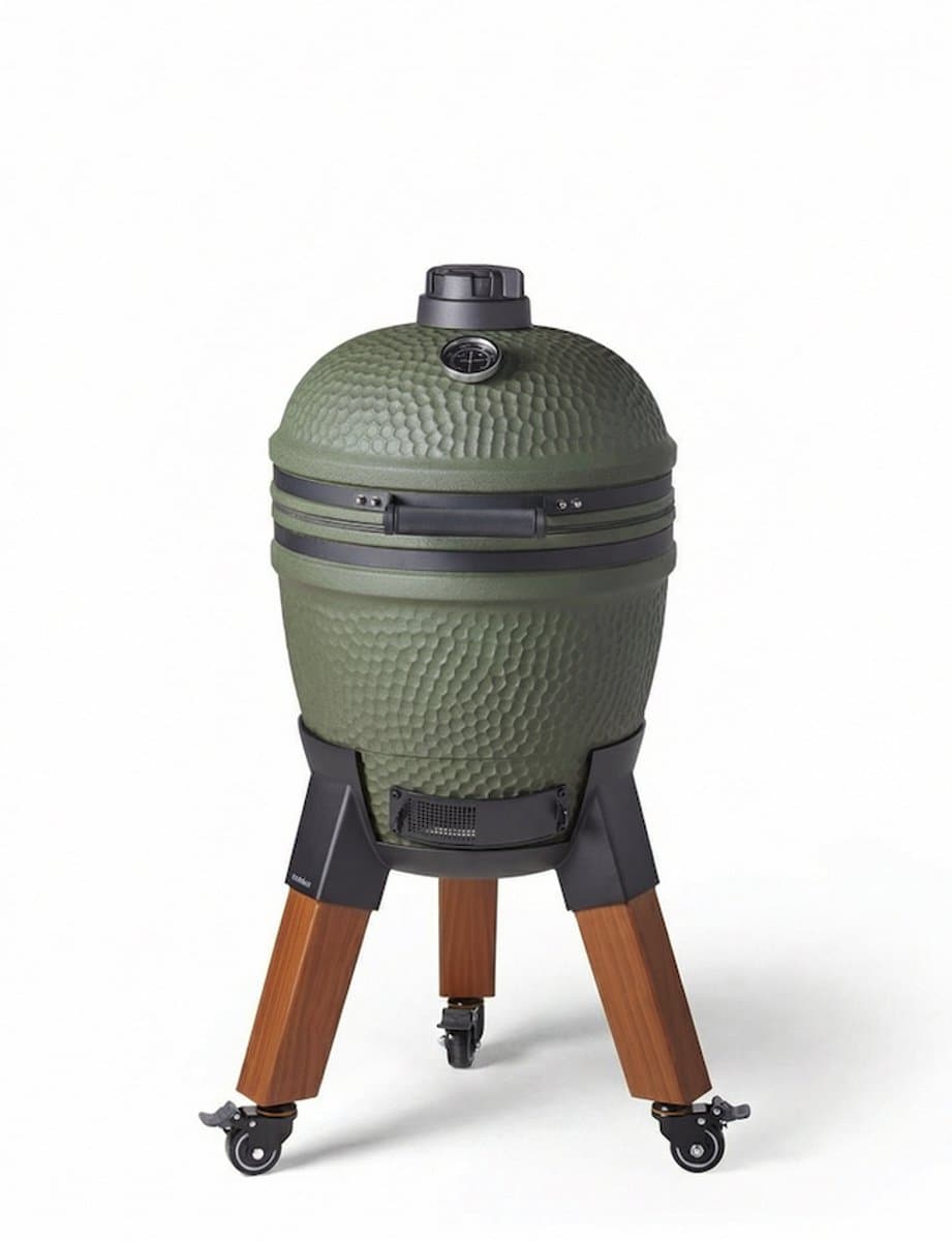Moddern - Green Original - aluminium hout-look poten met wielen met rem - 8 tot 12 personen — afbeelding 1