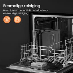 Twee Zones Airfryer - 23L grote capaciteit Heteluchtfriteuse - met afneembaar tussenstuk en dubbele franse deuren - 2200W krachtige dubbele kookzone - 15 voorgeinstelde kookprogramma’s - 12 handige accessoires — thumbnail 3