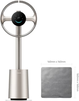 Dreame MF10 Air Bladeless Ventilator - 270° GyroWing™ - TempSync™ - 40m² - Titanium Goud — thumbnail 3