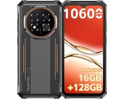 OUKITEL G6 Rugged Smartphone - 2026 nieuw telefoon - 16GB RAM - 128GB ROM - 6,52 inch - 10600 mAh - Android 16 - IP68/IP69K Outdoor telefoon - NFC GPS - Oranje
