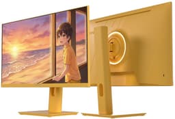 JAPANNEXT Gaming Monitor 23.8" IPS Full HD (1920x1080) 165Hz 1ms Pastel Geel | JN-I238F165-HSP-YE — thumbnail 2