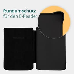 PocketBook Verse Pro e-reader Azure – 6 inch – 16 GB – waterdicht + Citroen / Lemon Print Hoesje – voordeelbundel — thumbnail 4