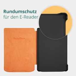 PocketBook Verse Pro e-reader Azure – 6 inch – 16 GB – waterdicht + Oranje Hoesje – voordeelbundel — thumbnail 4
