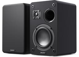 Majority D70X Passive Bookshelf Speakers - 60W RMS - Stereo - Ingebouwde Woofer en Tweeter - Zwart — thumbnail 1