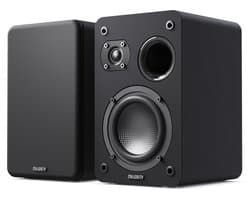 Majority D70X Passive Bookshelf Speakers - 60W RMS - Stereo - Ingebouwde Woofer en Tweeter - Zwart