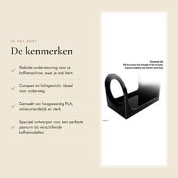 Dailygoods- Koffiestandaard Verstelbaar - Koffie Houder - Draagbaar - Robuust - Geschikt voor Koffiemachines - Verbeterde Gebruiksgemak - Koffiehouder — thumbnail 3