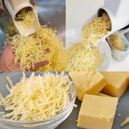 Elektrische Kaasrasp - Voedselbereider Versnipperaar - Snel Ingrediënten Snijden - 3 Messen Vaten - 38 kg - Zilver — thumbnail 2