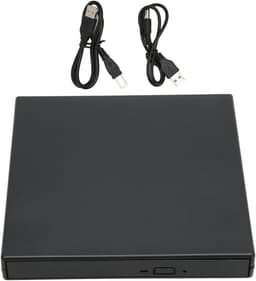 Externe DVD-Drive - Cd-brander - Bestanden Archiveren - Schokbestendig Ontwerp - 19x16x5 cm - Zwart — thumbnail 5