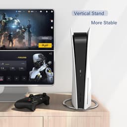 Verticale standaard voor PlayStation 5 Slim - TENZHVXI® - Inclusief schroeven - Eenvoudige installatie - Stabiel en antislip - Waterbestendig - Hoogwaardige constructie - Zwart — thumbnail 4