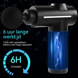 carmdering - Spiermassagepistool - Percussie Massageapparaat - Draadloze Massager - 32 Snelheidsniveaus - LCD Touchscreen - Duurzame Kunststof - Ergonomisch Design - Snelle Spierherstel - 1 Stuk — thumbnail 3
