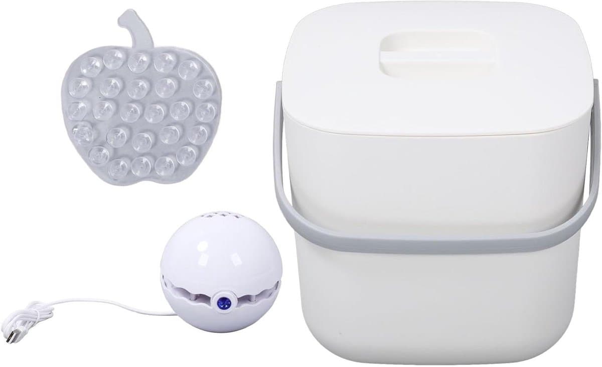 Mini Vaatwasser - Compacte Reiniger - Efficiënt Afwassen - Dubbele Reinigingsmethoden - USB Opladen - Wit — afbeelding 1