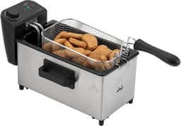 Olie Friteuse - Frituurpan - Lekkere Snacks - Koude Zone Technologie - 4 Liter Capaciteit - Grijs — thumbnail 1