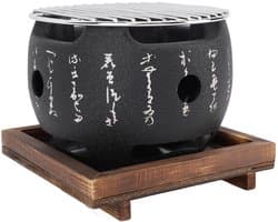Dailygoods- BBQ Grill Mini Draagbare Japanse Stijl - Aluminiumlegering - Houtskoolfornuis - Snelle Verwarming - Grillrooster - Compact Ontwerp - Barbecue