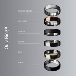 Oura Ring 5 Maat 12 Brushed Silver — thumbnail 3