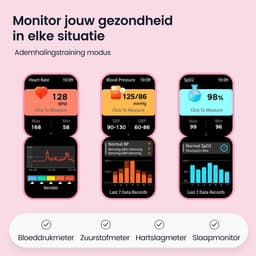 Siltcon® Seréa Smartwatch Dames - Smartwatch Heren - Horloge Dames - Stappenteller Horloge Dames - Hartslagmeter - Slaapmonitor - Saturatiemeter - Belfunctie - Geschikt voor iOS/Android - AMOLED - RVS - Elke pols - Incl. 5 Bandjes — thumbnail 4