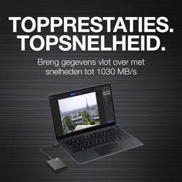Externe SSD - Draagbare Opslag - Bestanden Overzetten - Hoge Snelheid - 1TB - Zwart — thumbnail 2