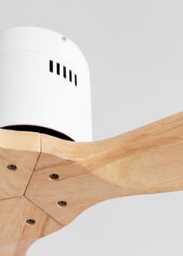 CREATE - Plafondventilator silent 100% hout 40W (Ø112cm) - Geen licht - Afstandsbediening - 6 snelheden - Programmeerbaar - WIND CALM NATURAL WOOD — thumbnail 5