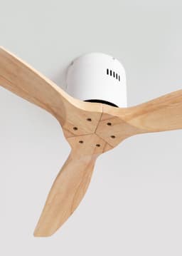 CREATE - Plafondventilator silent 100% hout 40W (Ø112cm) - Geen licht - Afstandsbediening - 6 snelheden - Programmeerbaar - WIND CALM NATURAL WOOD — thumbnail 3