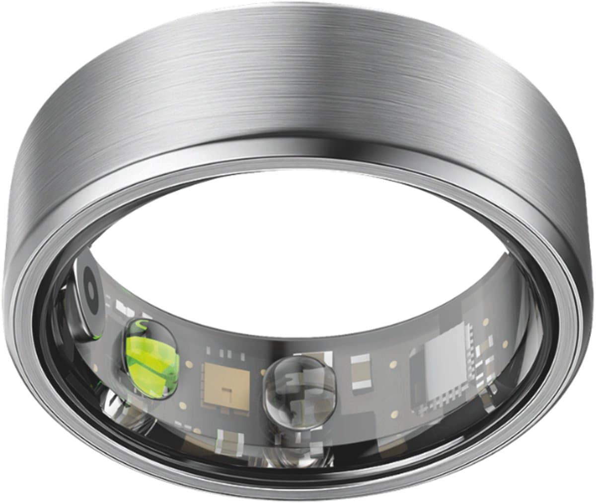 NOLATR Plus, Slimme Ring met Stappenteller, Activiteitstracker & Hartslagmeter – Zonder Abonnement & Nederlandse App – Zilver – Maat 11 — afbeelding 1