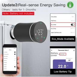 Radiator Thermostaat - Slimme Klep - Verwarming Regelen - Zigbee 3.0 Compatibel - 4.5 mm Slag - Wit — thumbnail 5
