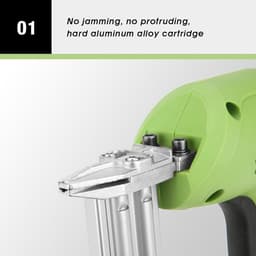 1800W Electric Nail Gun Electric Nail Mine Ergonomic Soft Grip Cord Nag with 30/min Nail Speed High Strength Aluminum Alloy for Hold — thumbnail 3