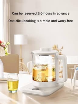 Draagbare multicooker - Slimme kookpot - Eenvoudig koken - Instelbare temperatuur - 16 liter - Wit — thumbnail 3