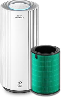 Coway Luchtreiniger – AIRMEGA 450 – met HEPA filter – Air Purifier – CADR 734 m³/u – voor grote ruimtes (tot 153 m²) – AQI-display (PM1/PM2.5/PM10) – energiebesparende modus – Wit — thumbnail 1