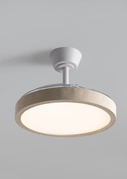 CREATE - Plafondventilator 40W stil met intrekbare bladen en LED-licht, verschillende maten - M - Met licht - Afstandsbediening - WIND CLEAR STUDIO — thumbnail 3