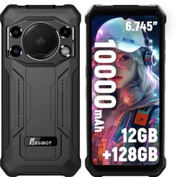 FOSSiBOT F110L Robuuste Smartphone - 8GB RAM - 128GB ROM - 10000 mAh - 6,745 inch HD+ IPS Scherm - IP68 Waterdicht Outdoor Telefoon - Android 15 - GPS,NFC,Face ID,OTG - Zwart — thumbnail 1