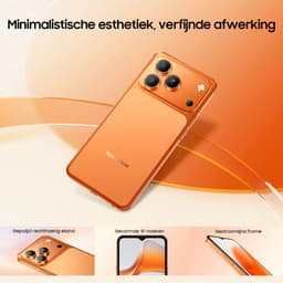 Blackview WAVE 7C Smartphone 4G - 16GB RAM - 128GB ROM - 6,56 inch - Android 16 Telefoon - 5000 mAh - Dual SIM - GPS - OTG - Oranje — thumbnail 2