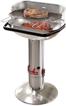Barbecook Loewy 55 - Houtskool BBQ barbecue - Grilloppervlak 55x33cm - Incl. Windscherm, BBQ rooster en asopvangpot - RVS — thumbnail 1