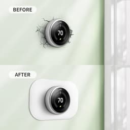 Thermostaat Trim Kit - Wandplaat Cover - Muur Imperfecties Bedekken - Vingerafdrukbestendig Ontwerp - Standaard Maat - Wit — thumbnail 3