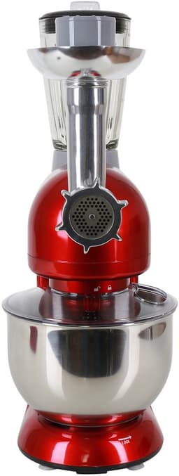 Klarstein Knetmaschine keukenmachine met Fleischwolf, 2000W Teigmaschine klein, 6 standen, Schneebesen - & Knethaken, planetair , roermachine met Mixer, keukenmachines met 5L kom - Rührmaschine - Planeetmenger - Food Processor — thumbnail 1