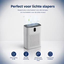 Luchtreiniger met H13 HEPA Filter - Luchtkwaliteitssensor voor Grote Ruimtes 100M2 — thumbnail 3