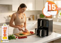 Berdsen BD-664 - Airfryer - 12 l - Dubbelzijdig - 2800W — thumbnail 5