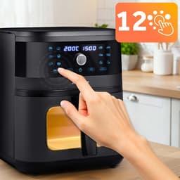 Berdsen BD-661 - Heteluchtfriteuse - 8L - 1700W - LED-scherm — thumbnail 3