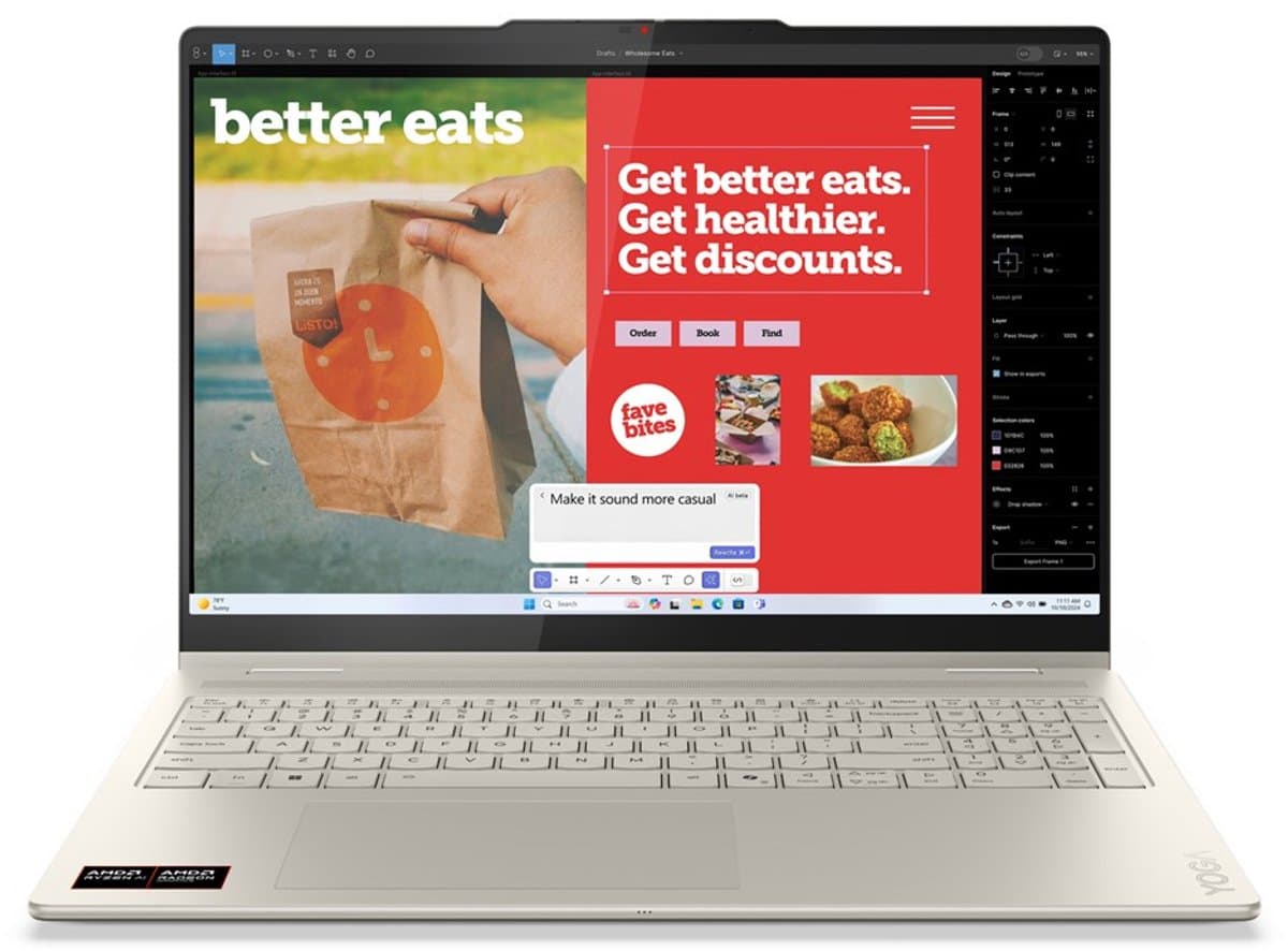 Lenovo Yoga 7 - Hybride Laptop - AMD Ryzen AI 7 - OLED Scherm - 16GB RAM - 512GB SSD — afbeelding 1