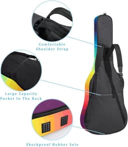 Gitaar Tas - Gitaarhoes Rugzak - Gitaar Vervoeren - Waterdicht Oxford Doek - 109 x 43 x 12 CM - Kleur3 — thumbnail 5