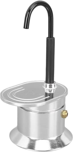 JHUBERS- Moka Pot Snel Koffiezetten - Aluminium Legering - Draagbaar - 1 Kop 50 ml - Koffiemachine Voor Fornuis - Geweldig Cadeau - Koffiezetapparaat — thumbnail 1